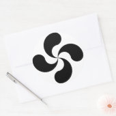 Rond lauburu croix basque cross sticker (Enveloppe)