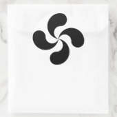 Rond lauburu croix basque cross sticker (Sac)