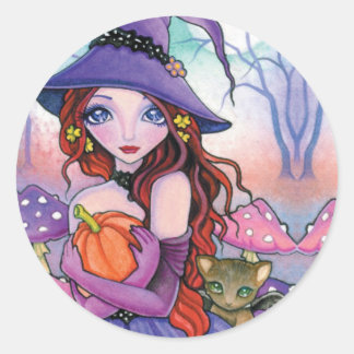 Rond * Le Citrouille parfait * Sticker