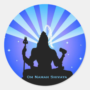 Rond Le dieu indien Shiva - Sticker