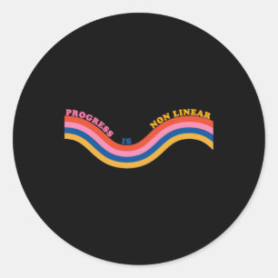 Rond Le Progrès Est Un Sticker Non Linéaire