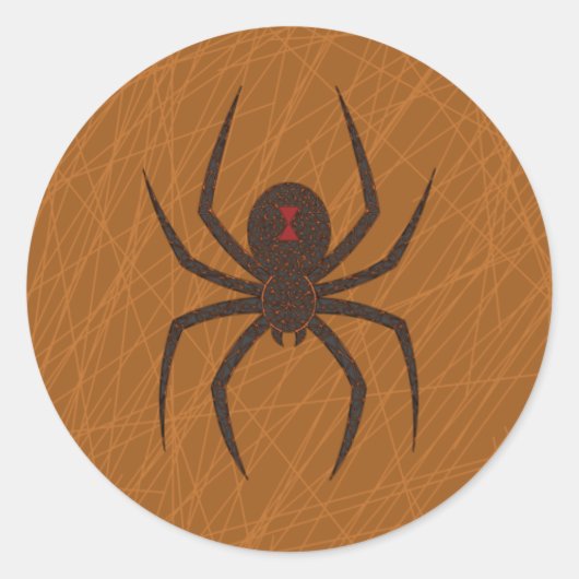 Rond Le Sticker Web de l'araignée (Devant)