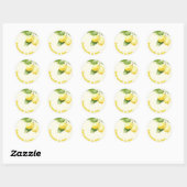 Rond Lemonade et Amusants, Sticker d'anniversaire (Feuille)