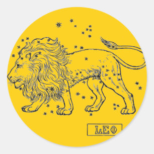 Rond Leo Sticker