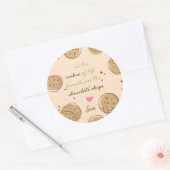 Rond Les amis sont le chocolat Chips of Life Sticker (Enveloppe)