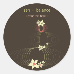 Rond Les fleurs d'Ikebana *01 Sticker