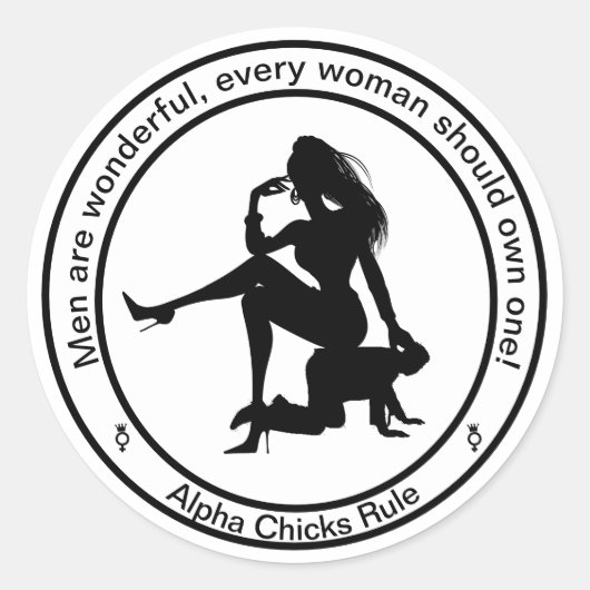 Rond Les hommes sont un magnifique Sticker (Devant)