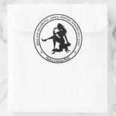 Rond Les hommes sont un magnifique Sticker (Sac)