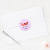 Rond L'été est ici Sticker de texte (Enveloppe)