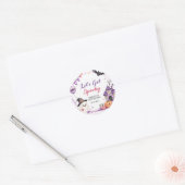 Rond Let's Get Spooky Halloween Birthday Sticker (Enveloppe)
