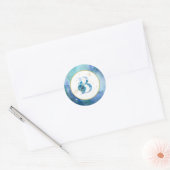 Rond *~* LETTRE B - Sticker d'enveloppe nautique de pla (Enveloppe)