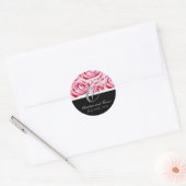 Rond LETTRE MONOGRAPHIQUE C Sticker Roses Roses Roses R (Enveloppe)