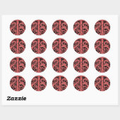 Rond Lettre T avec Sticker Dragons (Feuille)