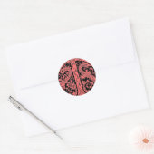 Rond Lettre T avec Sticker Dragons (Enveloppe)