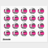 Rond LGC | Un Sticker Zebra Momma Hot (Feuille)