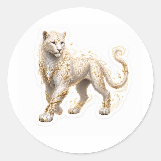 Rond Light Panther Sticker (Devant)