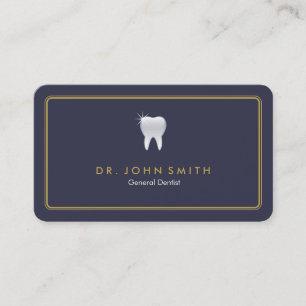 Rond Lijst Royal Blue Tooth Dental Benoeming Afsprakenkaartje