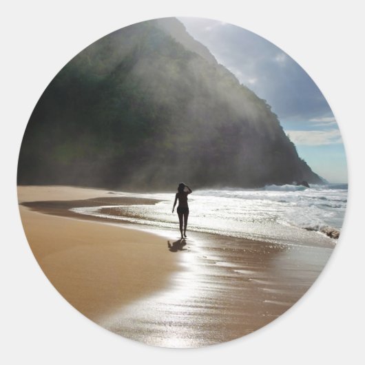 Rond L'île dans le Sticker Soleil (Devant)