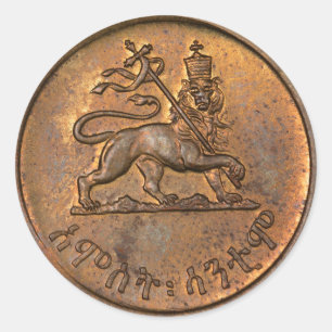 Rond Lion of Judah - Haile Selassie - Rastafari Sticker