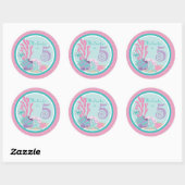 Rond Little Mermaid Sticker 5 (Feuille)