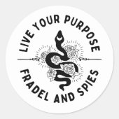 Rond Live Your Purpose Sticker (Devant)