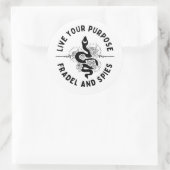 Rond Live Your Purpose Sticker (Sac)