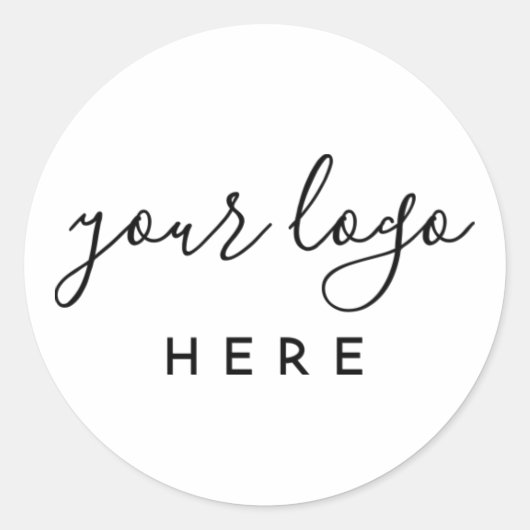 Rond Logo de l'entreprise Sticker personnalisation de l (Devant)