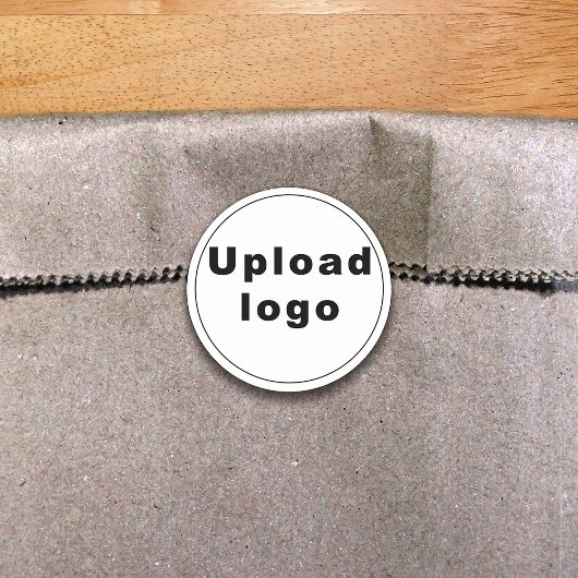 Rond Logo d'entreprise sur Sticker en forme ronde