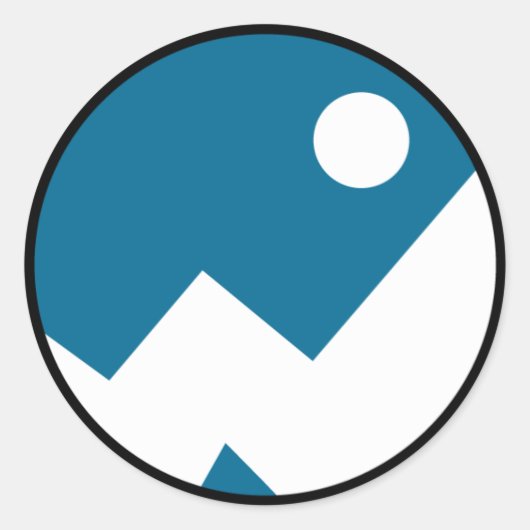 Rond logo funklord - Sticker bleu (Devant)