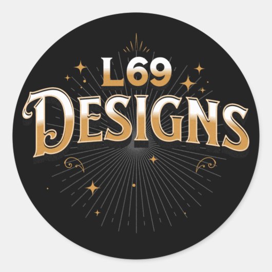 Rond Logo L69 DESIGNS Sticker (Devant)