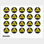 Rond Logo Piso Mojado sur Sticker noir (Feuille)