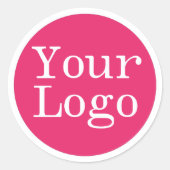 Rond logo sjabloon ronde sticker (Voorkant)