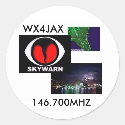 Rond logo skywarn, Sticker (Devant)