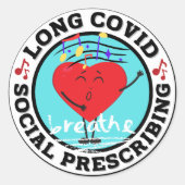 Rond Long Vidéo - Social Prescrier Sticker Glossy (Devant)
