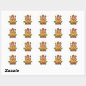 Rond Lord Ganesha Sticker (Feuille)