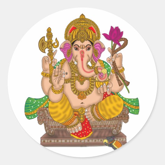 Rond Lord Ganesha Sticker (Devant)