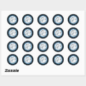 Rond Lotti Dotti - Sticker Initials (Bleu Bébé) (Feuille)
