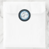 Rond Lotti Dotti - Sticker Initials (Bleu Bébé) (Sac)