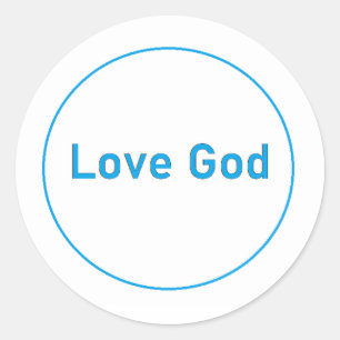 Rond Love God Sticker