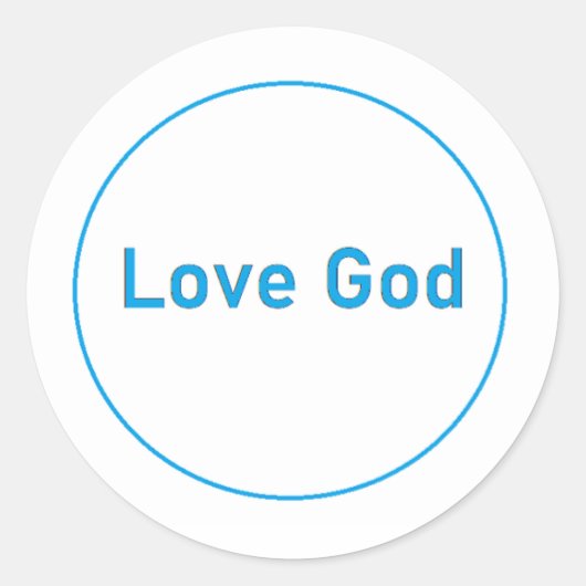 Rond Love God Sticker (Devant)