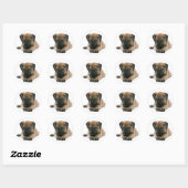 Rond Love Great Dane Chien Chien Sticker / Sceau (Feuille)