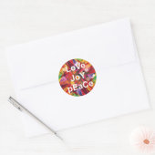 Rond Love Joy Sticker Peace Round (Enveloppe)
