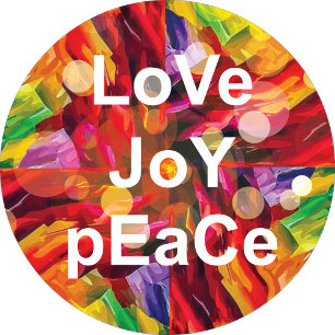 Rond Love Joy Sticker Peace Round