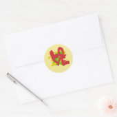 Rond Love Painted Letters Art Sticker (Enveloppe)