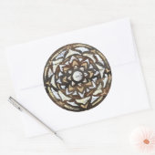 Rond Love Sticker Mandala, Blanc (Enveloppe)