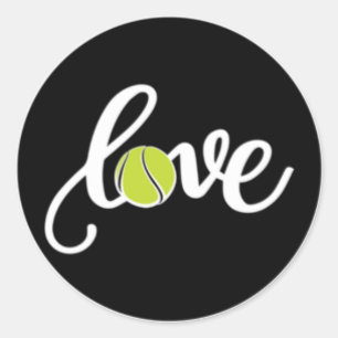 Rond Love Tennis Sticker Tennis Ball