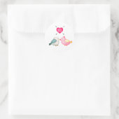 Rond Love You Blue Birds Sticker (Sac)