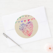 Rond Love You, Valentine, Love Sticker (Enveloppe)