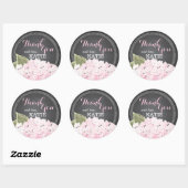 Rond Lt Pink Hydrangea sur Sticker en Merci de tableau  (Feuille)
