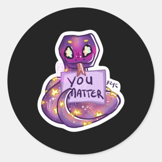 Rond M. Snek Dit Que Vous Sticker (Devant)